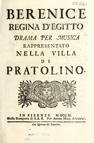 Berenice regina d'Egitto