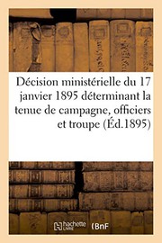 Décision ministérielle du 17 janvier 1895 déterminant la tenue des officiers