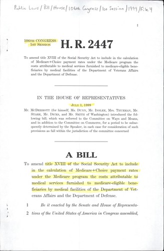 A bill to amend title XVIII of the Social Security Act to include in the calculation of Medicare+Choice payment rates under the Medicare program the costs attributable to medical services furnished to Medicare-eligible beneficiaries by medical facilities of the Department of Veterans Affairs and the Department of Defense