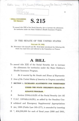 A bill to amend title XXI of the Social Security Act to increase the allotments for territories under the State Children's Health Insurance Program