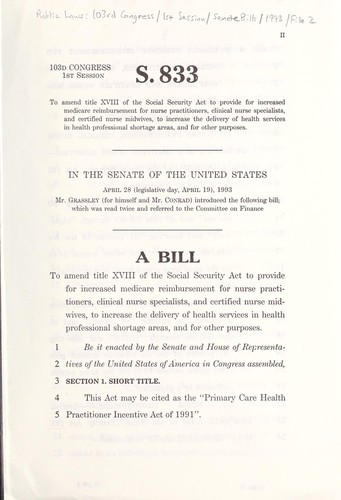 A bill to amend title XVIII of the Social Security Act to provide for increased Medicare reimbursement for nurse practitioners, clinical nurse specialists, and certified nurse midwives, to increase the delivery of health services in health professional shortage areas, and for other purposes