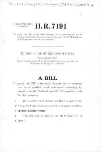 A bill to amend title XIX of the Social Security Act to encourage the use of certified health information technology by providers in the Medicaid and SCHIP programs, and for other purposes