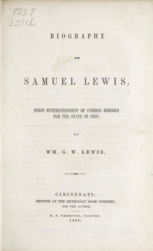 Biography of Samuel Lewis
