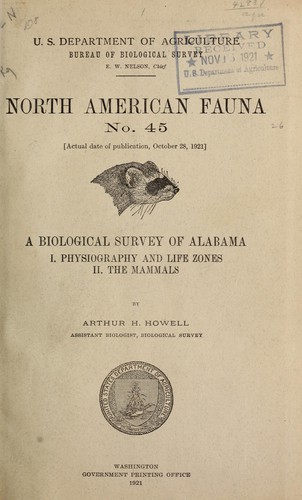 A biological survey of Alabama
