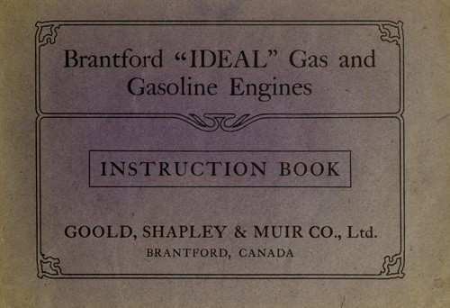 Brantford "Ideal" gas and gasoline engines