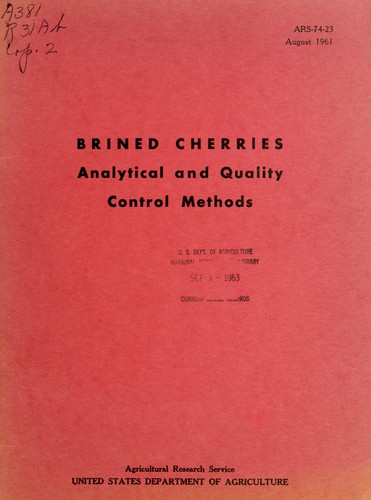 Brined cherries