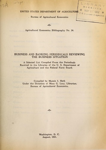 Business and banking periodicals reviewing the business situation
