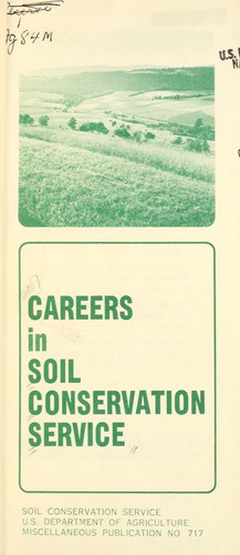 Careers in Soil Conservation Service