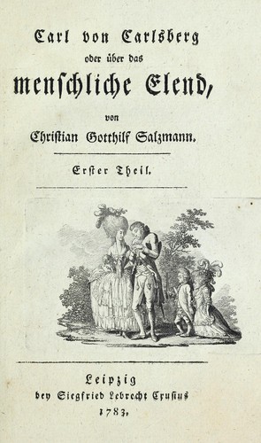 Carl von Carlsberg, oder, Über das menschliche Elend