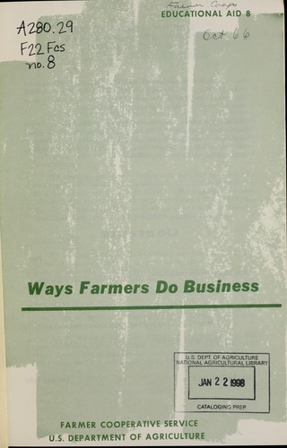 Ways farmers do business