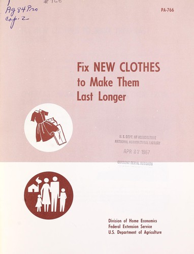 Fix new clothes to make them last longer
