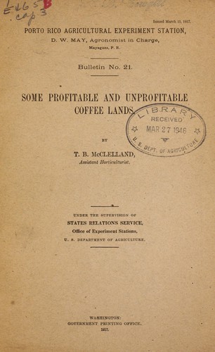 Some profitable and unprofitable coffee lands