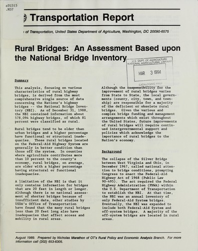 Rural bridges