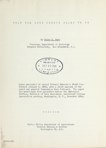 What the 1950 census means to us