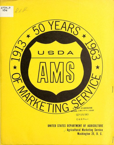 50 years of Marketing Service, 1913-1963