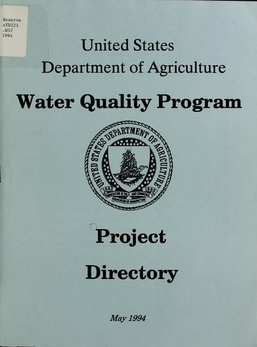Water Quality Program project directory