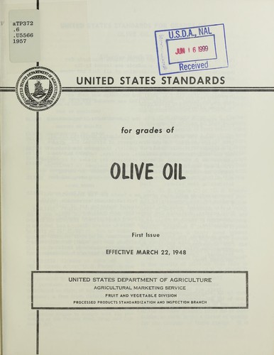 United States standards for grades of olive oil