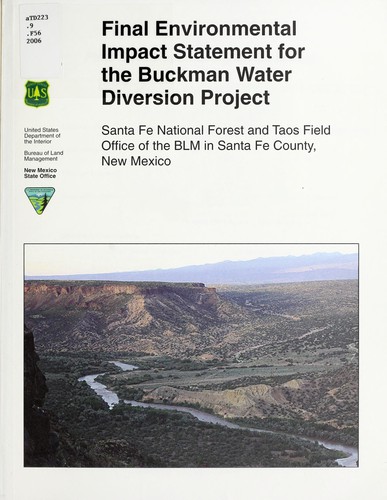 Final environmental impact statement for the Buckman water diversion project