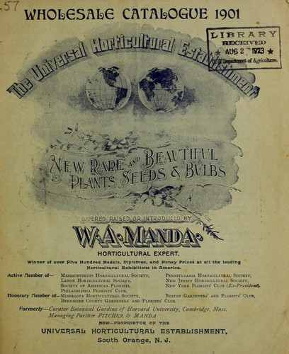 Wholesale catalogue 1901