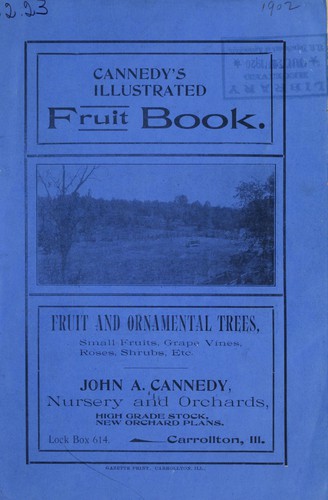 John A. Cannedy's fruit book