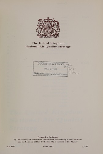 The United Kingdom national air quality strategy