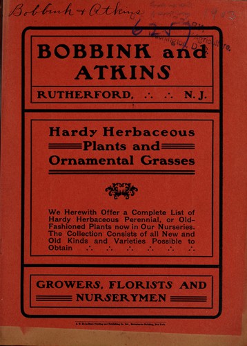 Hardy herbaceous plants and ornamental grasses