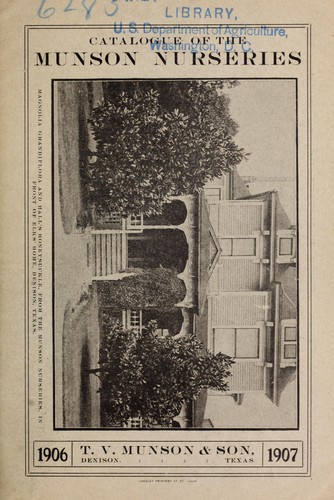 Catalogue of the Munson Nurseries