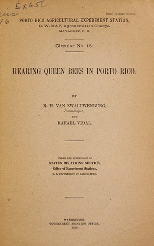 Rearing queen bees in Porto Rico