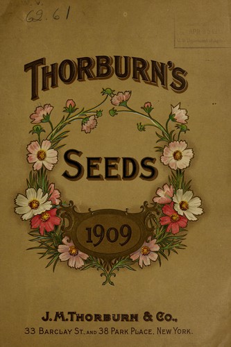 Thorburn's seeds 1909