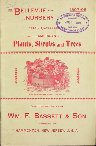 Retail catalogue of American plants, shrubs and trees