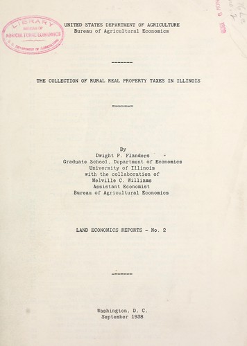 The collection of rural real property taxes in Illinois