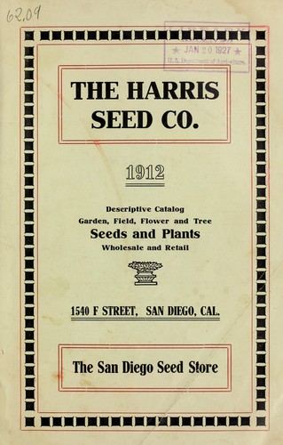 1912 descriptive catalog