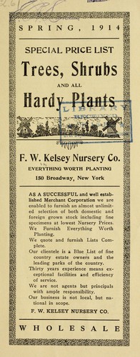 Spring, 1914 special price list