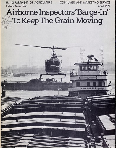 Airborne inspectors "barge-in" to keep the grain moving