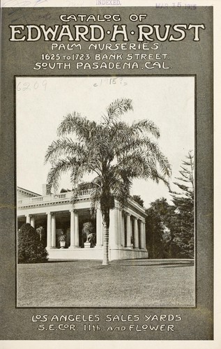 Catalog of Edward H. Rust Palm Nurseries