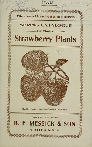 Spring catalogue of choice strawberry plants