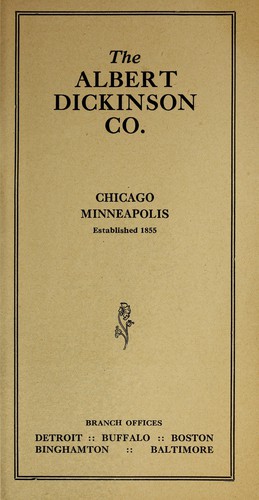 Dickinson's hand book on farm seeds