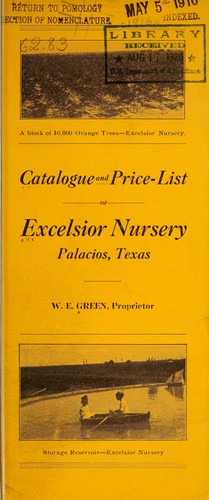 Catalogue and price-list of Excelsior Nursery