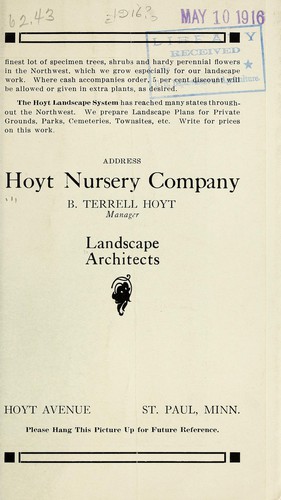 Hoyt's "yard of peonies"