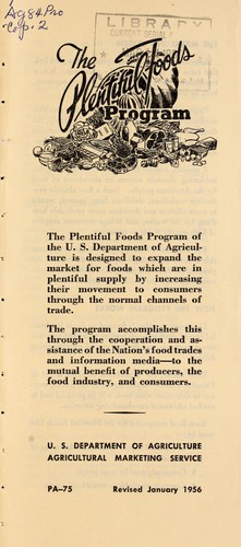 The Plentiful Foods Program