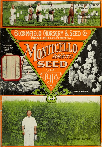 Monticello brand seed for 1918