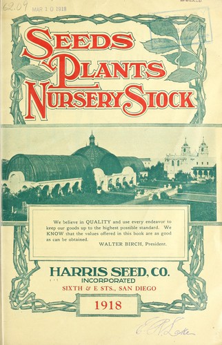 Seeds, plants, nursery stock