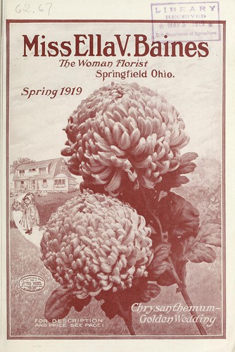 Miss Ella V. Baines, the woman florist, Springfield, Ohio