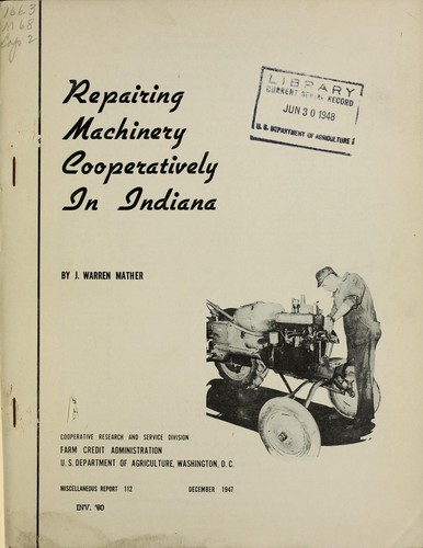 Repairing machinery cooperatively in Indiana