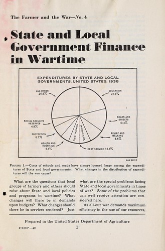 State and local government finance in wartime