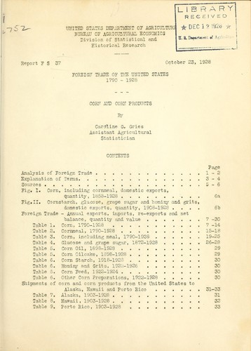 Foreign trade of the United States, 1790-1928