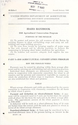 Idaho handbook