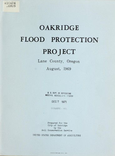 Oakridge flood protection project