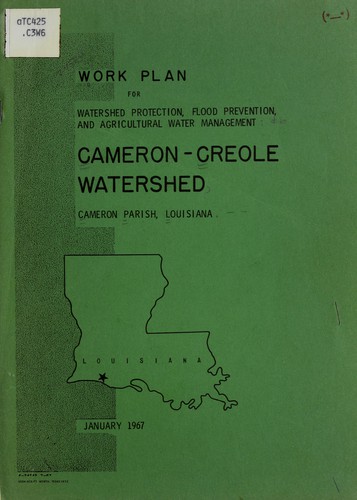 Work plan for watershed protection, flood prevention, and agricultural water management