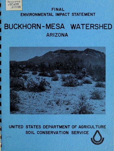 Buckhorn-Mesa Watershed Project, Maricopa and Pinal Counties, Arizona